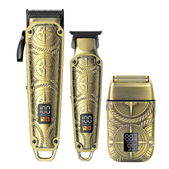 Hatteker 3 in 1 Professional Hair Clippers Set for Men Hair Trimmer Beard Trimmer Electric Shavers Razor Cordless Foil Shaver Men's Grooming Set Gifts for Men