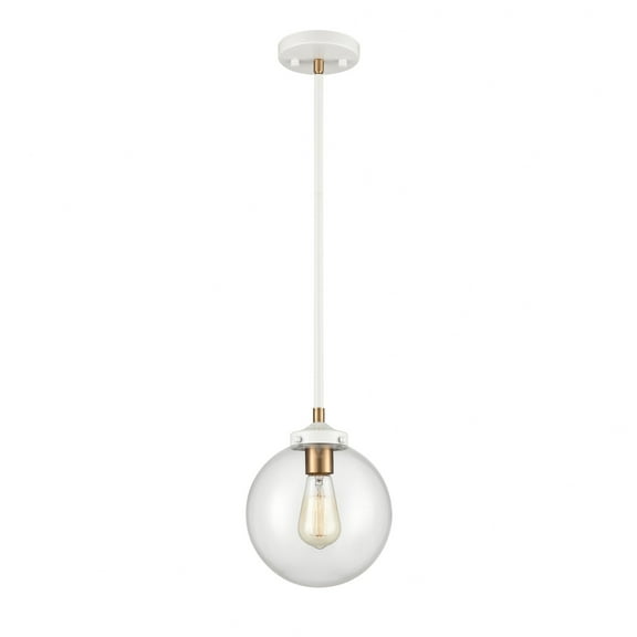 Elk Home 8-Inch Wide Boudreaux Pendant, Contemporary, Matte White
