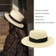 thumbnail image 3 of Sombrero de paja Minnieouse de verano de ala ancha transpirable Beige Negro AP012495-02, 3 of 6