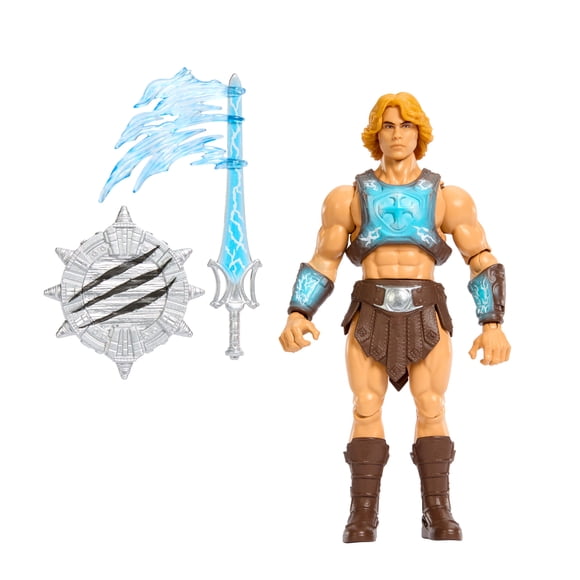 Masters of the Universe He-Man Power Sword Slash Feature Figure Toy, 5.5 Inch Twist & Release Action