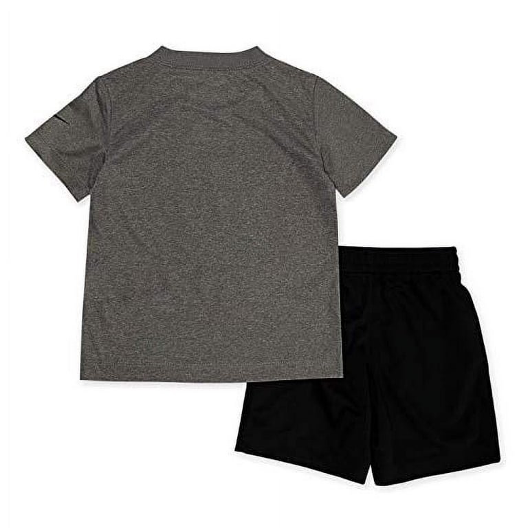 Nike Boys Dri Fit Just Do It 2 Piece Short Set 2T Gray Walmart