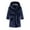 Navy, variant on KAUOD Boys Girls Flannel Hoodie Robe Oversized Loose Plain Plush Loungewear Bathrobe Nightgowns Kids Fuzzy Soft Bathrobe