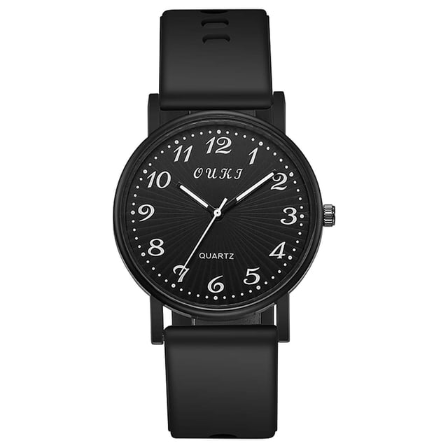 Reloj de cuarzo de moda casual para mujer Reloj con correa de cuero de silicona Estilo digital Wmkox8yii gfajkfgbkjabf1698