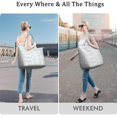 thumbnail image 5 of 22 Inch Oversized Travel Bag Lightweight Canvas Weekender Duffel with Multi Pockets, Colorful Pop Pattern, 5 of 5