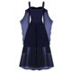 thumbnail image 4 of Vestido de Halloween con cordones y manga de mariposa con hombros descubiertos y tallas grandes para mujer Pompotops  ghjkhdj18087, 4 of 6