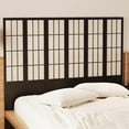 thumbnail image 6 of Room Divider, 66.9Inch Tall Japanese Shoji Style Folding Wood Screen with Double Hinges for Home Office Bedroom Hotel Decoration (6Panels, Black), 6 of 14