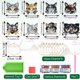 thumbnail image 5 of Marcador Copa Vino Wdftyju 8 Piezas Etiqueta Marcador Bebida Gato DIY, 5 of 9