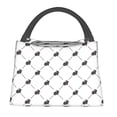 thumbnail image 1 of Fotbe Black Rabbit Bolsa Térmica Portátil con Estampado, Bolsa de Entrega de Alimentos Aislada, Bolsa Reutilizable de Gran Capacidad para Comidas y Supermercado, 1 of 6