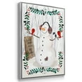thumbnail image 3 of Folk Snowman Forest II - Framed Gallery Wrapped Holiday Canvas - 17 x 25 - Silver Frame, 3 of 8
