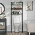 Untyo Adjustable 3Tier OvertheToilet Metal Bathroom Storage Rack