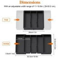thumbnail image 3 of Expandable Cutlery Drawer Organiser 5 Compartment Large Utensil Tray | Adjustable Width (2850cm) For Kitchen Drawers, 3 of 9