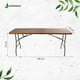 thumbnail image 2 of Mesa Portatil Plastico Portafolio Plegable 180cm Cafe JARDIMANÍA JM-M180Brown, 2 of 6