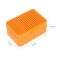 thumbnail image 2 of Soimiss Orange Bathroom Soap Holder with Lid Made of Silicone, 2 of 7