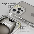 thumbnail image 6 of Heavy Duty Shockproof Protection Phone Cases, Anti-Drop, Triple Layer Transparent Protective Cover Compatible with iPhone 16 Pro Max, Crystal Gray, 6 of 7