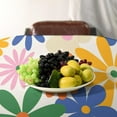 thumbnail image 3 of 70s Retro Flower Tablecloth, 60s Vintage Groovy Daisy Flowers Boho Hippie Bright Colorful Floral Print Table Cover for Party Picnic Dining Room Kitchen 60x120inch, 3 of 6