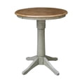 thumbnail image 1 of International Concepts K41-30RT-27B-6B Table à Pied Ronde de 30 Pouces avec Hauteur de Comptoir, Hickory & Pierre, 1 of 1