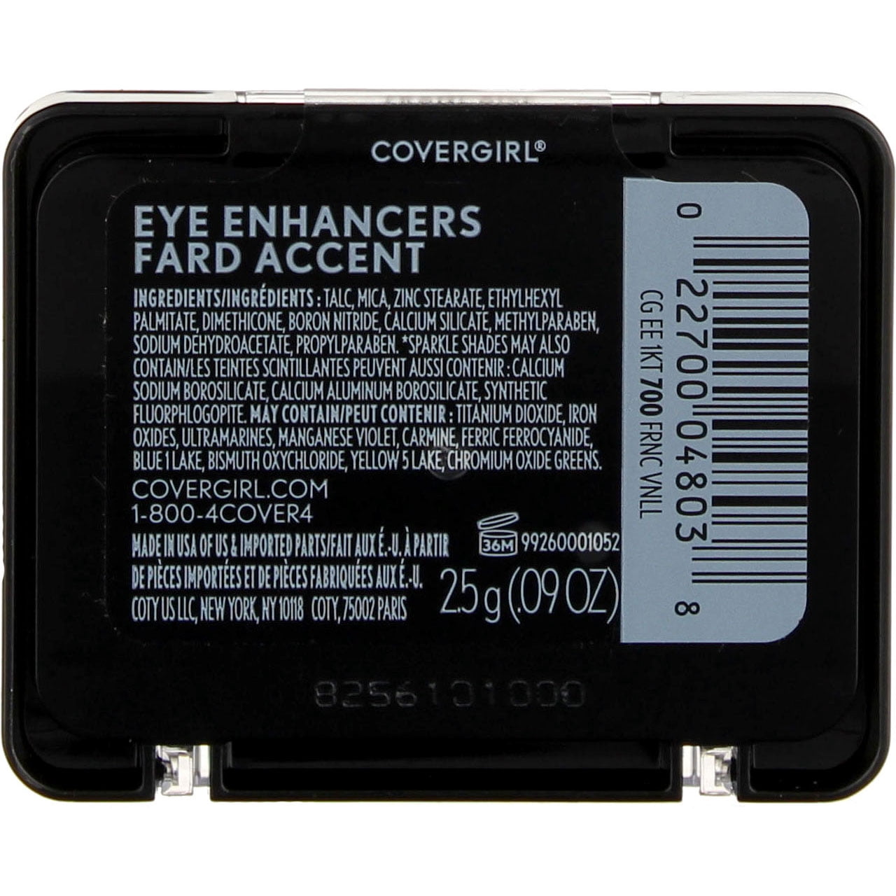 CoverGirl Eye Enhancers 1-Kit Eyeshadow, French Vanilla 700, 0.09 oz (3 pack) (Bundle)
