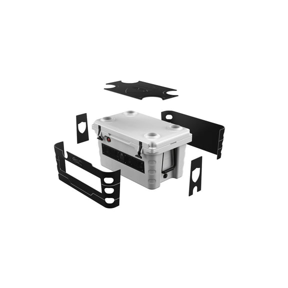 Wet Sounds SHIVR-55 Cooler GatorStep Full Skin Kit - Black Over Gray