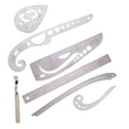 thumbnail image 1 of Sewing Ruler Set for Pattern Making Tailor Tools French Ruler Measuring Kit Designers Dressmaking Clothing Construction, 1 of 3