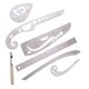 thumbnail image 1 of Juego de reglas de costura Regla francesa transparente para patronista DIY Ropa Confección Reglas de costura Juego de sastre Herramienta de medición de ropa para diseñadores Patronista y sastres, 1 of 3