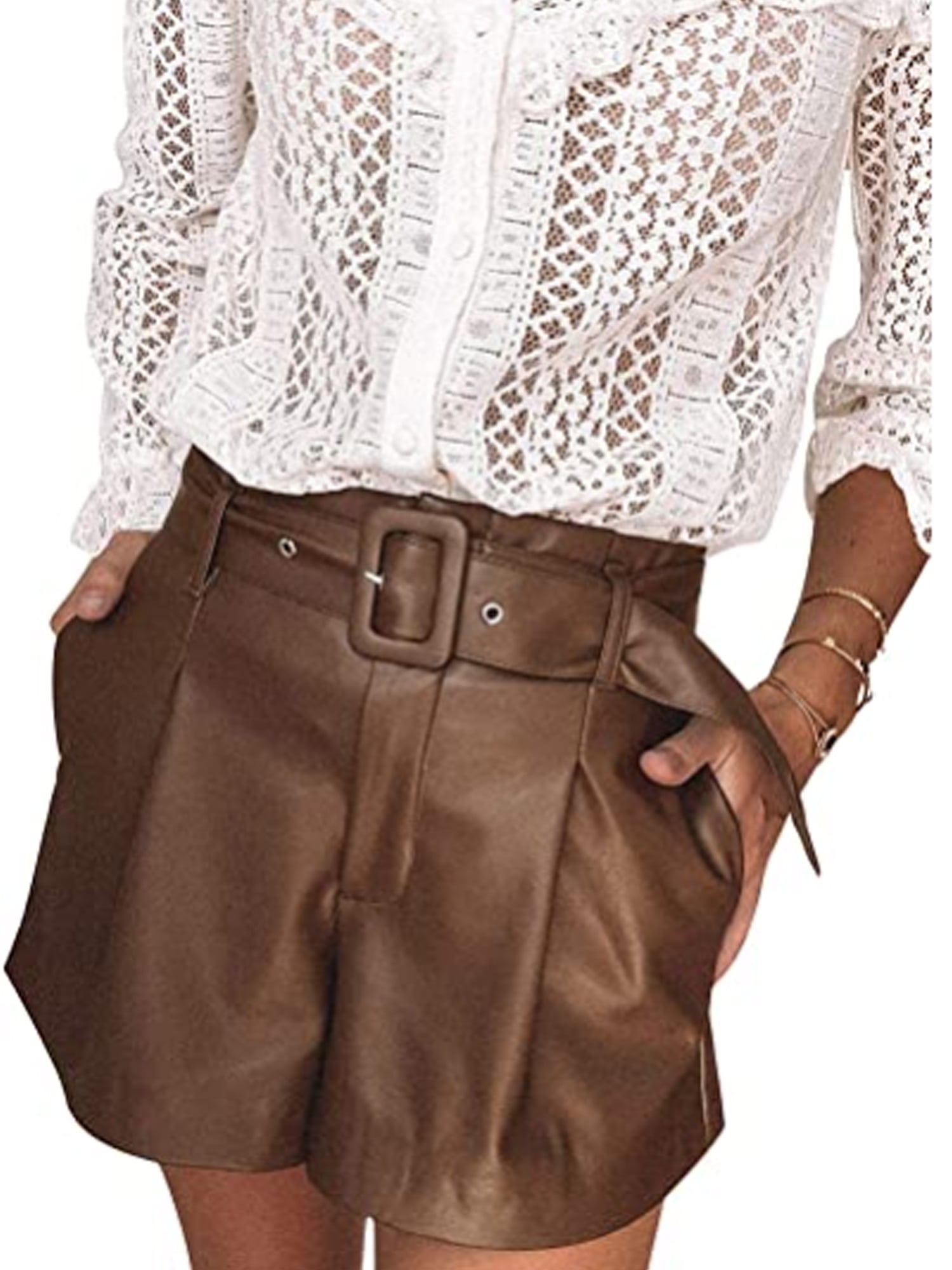 Listenwind Womens Faux Leather Wet Look 