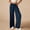 #A Dark Blue, variant on Ribbed Knit Pants for Women Elastic High Waist Drawstring Straight Leg Long Pants Casual Trousers with Pockets