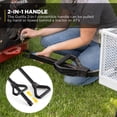 thumbnail image 5 of Gorilla Carts Towable Steel Utility Cart w/ Removable Side Panels, 1000 lb Capacity, Gray, 5 of 8