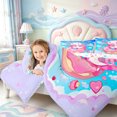 thumbnail image 4 of Manfei Pink Axolotl 7-Piece Twin Bedding,Pastel Ocean Animal Bedding Comforter Set,Colorful Stars Reversible, 4 of 7