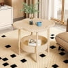 Mesa auxiliar pequeña, fácil de usar, ideal para apartamentos pequeños.