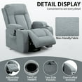 BedLuxury Power Lift Recliner Chair Sofa with Massage and Heat for