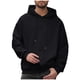 thumbnail image 2 of Sudadera con capucha para hombre, color liso, deportiva, de moda, holgada, con cremallera, cordón, bolsillo, manga larga, blusa de poliéster., 2 of 7