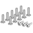 thumbnail image 1 of Uxcell 100-Pack 4-40x5/16 Tornillos de máquina de cabeza plana de acero inoxidable 304, tornillos totalmente roscados para muebles, plateado, 1 of 7