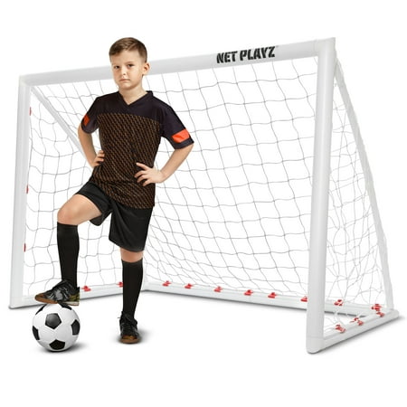 Backyard Soccer Goal Soccer Net  6x4ft Fast Set-Up  Weatherproof
