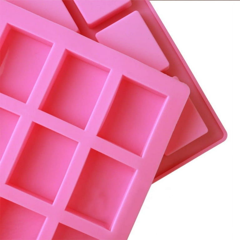 Square Chunk 1 Inch Embeds 25 Cavity Silicone Mold 2281
