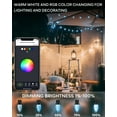 thumbnail image 4 of 99FT Christmas Smart C9 String Lights 150 LED Extendable DIY Color Changing APP Remote Controlled Christmas Music Timer Waterproof Programmable Lights for Eaves Fence Xmas Tree Decoration, 4 of 8