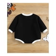 thumbnail image 3 of Hirigin Baby Halloween Romper, Long Sleeve Round Neck Ghost Print Bodysuit, 3 of 9