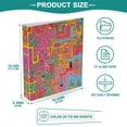 thumbnail image 3 of FORMRS 3 Ring Binder 1.5 inch with Pockets Set of 2 Clip Board 200 Sheets Capacity, Art City, 3 of 8