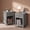 Gray, variant on Easoger Farmhouse Nightstand with Charging Station & Large Storage, End Tables with Outlets & USB Ports for Bedroom, White