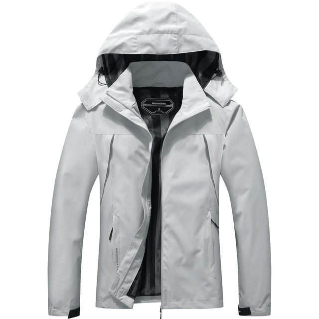 Chaqueta impermeable MOERDENG para mujer, impermeable y ligera, con capucha