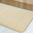thumbnail image 6 of REGALWOVEN 2Pcs Memory Foam Bath Mat Non Skid Velvet Absorb Water Bath Rug  for Bathroom Kitchen Soft Carpet Beige, 6 of 8
