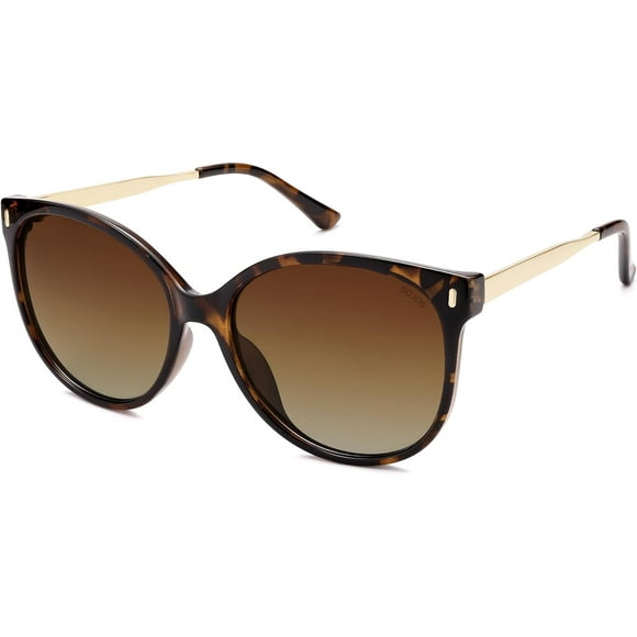 Round Polarized Sunglasses for Women Men Oversized Trendy UV Protection Shades