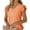 B387 Orange summer tops for women clearance under $5, variant on Cagogo Womens Loose Fit Ruffle Short Sleeve Shirts Under $5 Summer Basic Tops V Neck Soft Basic Plain Tshirts Going Out Black Blouses Clothes Mothers Day Gifts for Mom