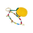 thumbnail image 5 of No Boundaries Women's Festival Bag Charm, Yellow Crochet Lemon & Beads, 5 of 5