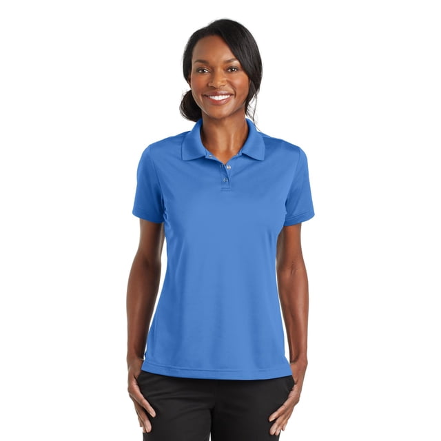 Polo Cornerstone de micropiqué con pinzas para mujer Piedra angular CS422