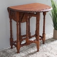 thumbnail image 3 of Hand-Carved Mahogany Drop-Leaf Oval Table, 3 of 3