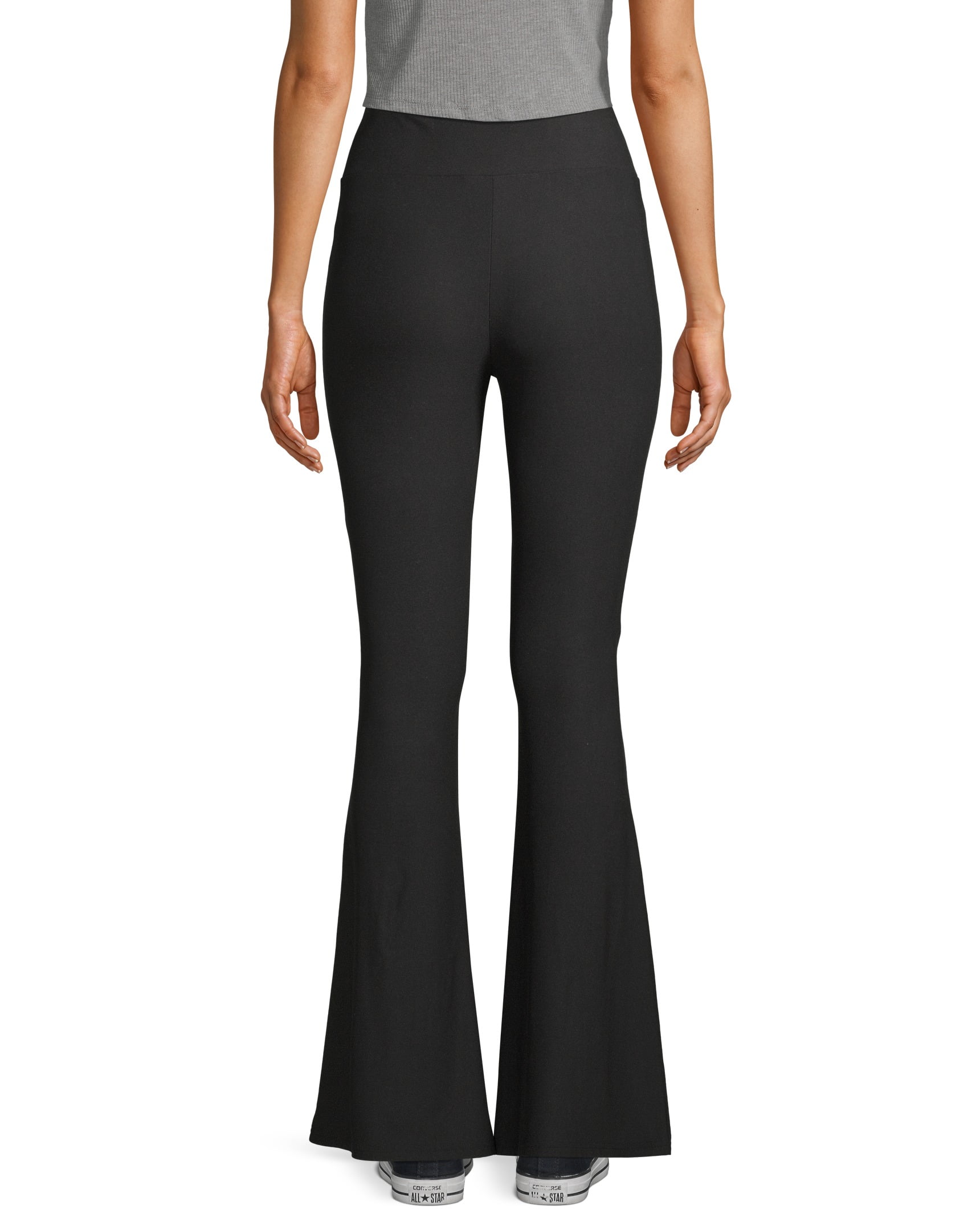 juniors flared yummy knit pants