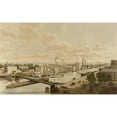 thumbnail image 2 of R. Varin 14x11 Black Ornate Wood Framed Double Matted Museum Art Print Titled: Rush Street Bridge, Chicago (1861), 2 of 5
