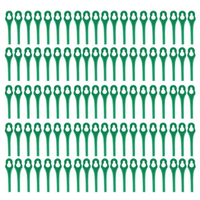 100Pcs Plastic Cutter Blades Lawn Mower Trimmer Blade Replacement Manual Pruning ToolsGreen