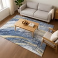 thumbnail image 7 of Addison Rugs Mayfield Premium Machine Washable Transitional Swirls Blue Rectangle Rug, 9' x 12', 7 of 7