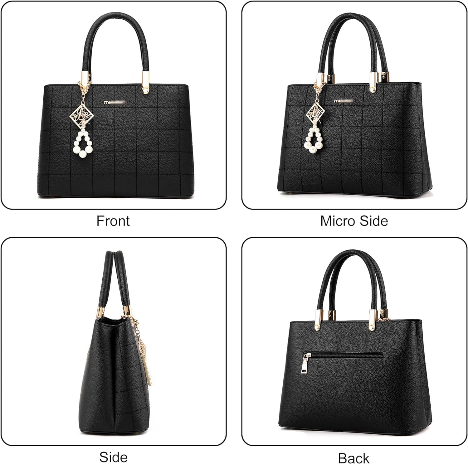 Tote Bags Soft PU Leather Purses and Handbags for Women Handle Bag Shoulder Satchel Bags with Multi-Pocket